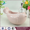 YSb10022 available color ceramic hand soap dispenser bird shape